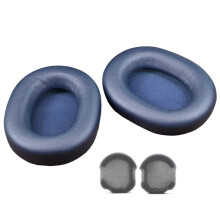 Protein Leather Gaming Headset Earpads Sponge Earmuffs-Blue