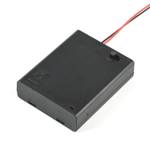 6V Spring Power Battery Box Holds 4 3A Cells Integrated