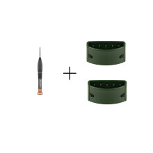 Not Slip Ear Pad Clips & Maintenance Screwdriver-Cypress green