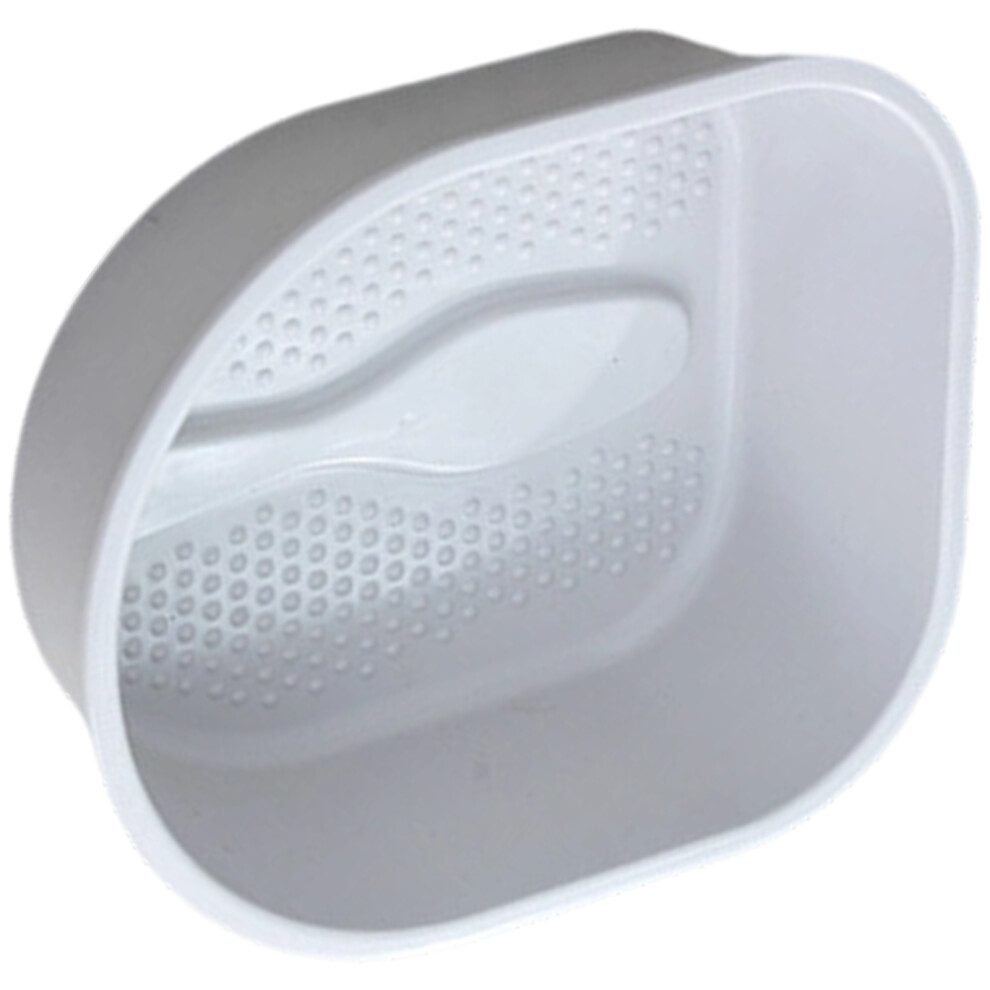 Gray Ergonomic Plastic Foot Soaking Basins Antislip Bottom- S