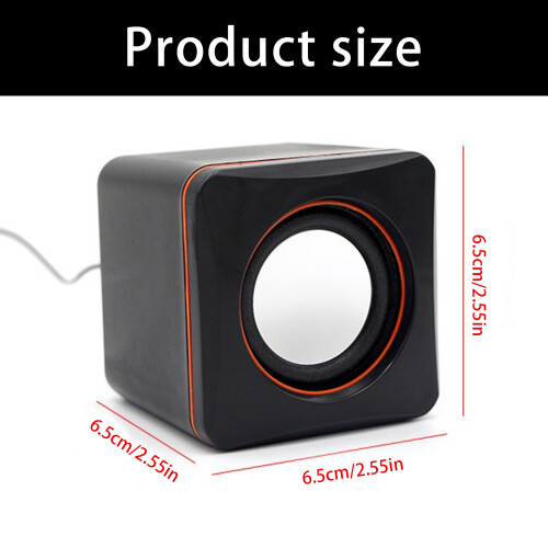 Mini haut-parleur carré peu encombrant ordinateur de bureau 2