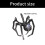 Dark Aesthetic Moonstone Ring Edgy Spiders Design-White 3