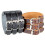 Punk Styles Men's Wide Leather Bracelet Adjustable-Coffee 2
