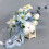 Décorations de mariage de fleurs artificielles pour cérémonie, 5