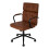 Living And Home Swivel & Height Adjustable Office Chair with High Back, Brown 1