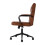 Living And Home Swivel & Height Adjustable Office Chair with High Back, Brown 3