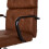 Living And Home Swivel & Height Adjustable Office Chair with High Back, Brown 5
