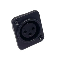 3-pins XLR-adapter kunststof + gelegeerd-Vrouwelijke fijne naald