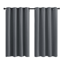 Tende oscuranti in tessuto a tripla trama, con occhielli per una maggiore protezione dalla luce e dalla privacy (set da 2, 42W x 63L)