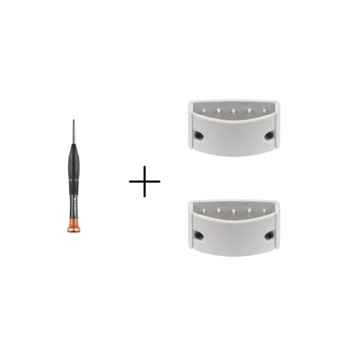 Niet-slip oorkussenclips en-Rook wit