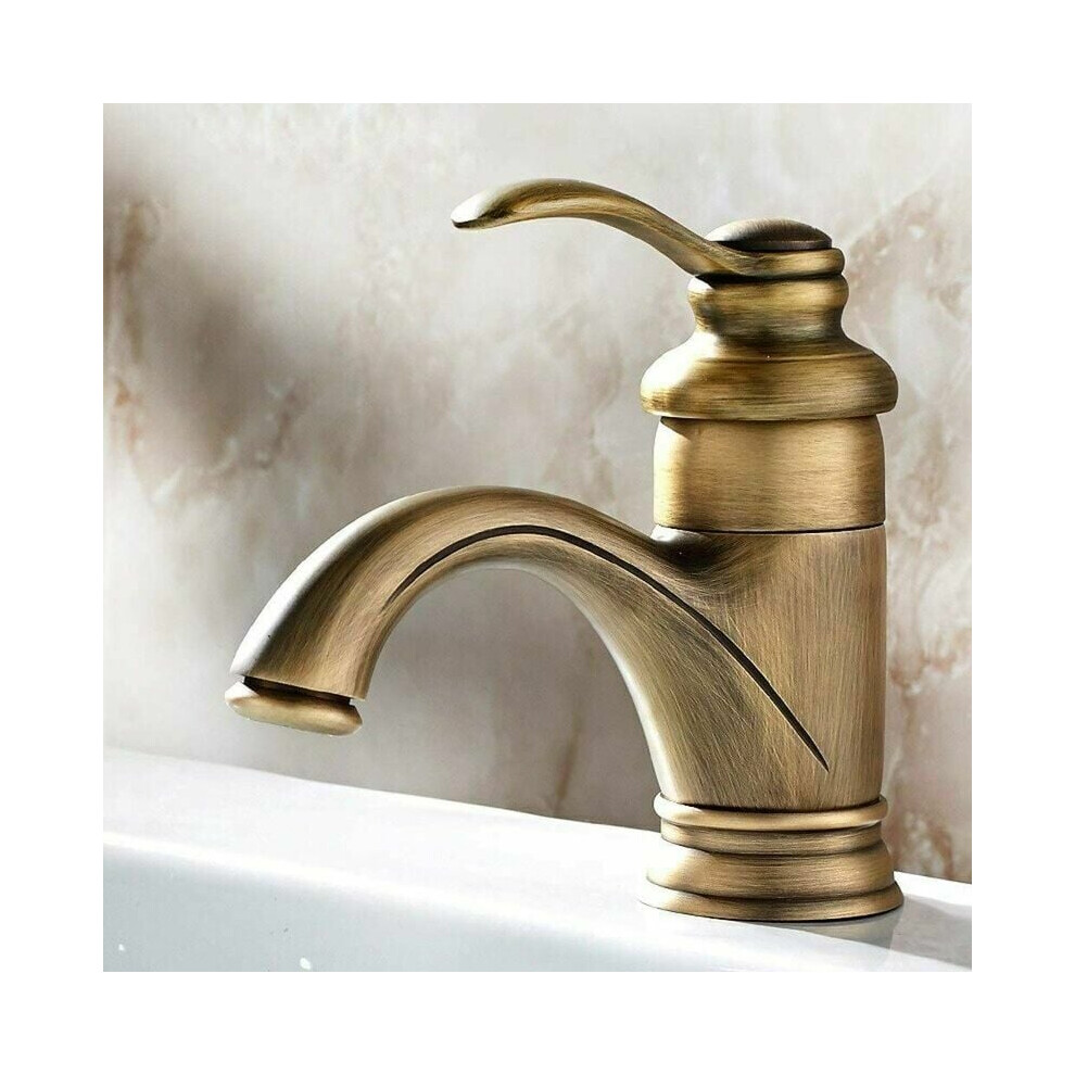 Charming Antique Bathroom Faucet, Unique Waterfall Spout Design Showcasing A Beautiful Water Effect That Complements Different Bathroom Styles 9466005070553