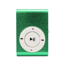 Clip-On-MP3-Player mit erweiterbarem Speichersteckplatz,-Grün