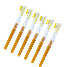 6Pieces Triple Function Eyelashes Grooming Tools Compact-Gold