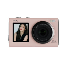 Tienerfotografiecamera 4K dubbel display 80 MP automatische-Roze