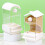 Mangeoire pour oiseaux transparente, distributeur-Genting Blanc 3