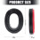 Strong Ear Cushions Universal Fit For Hearing Protectors-Red 3