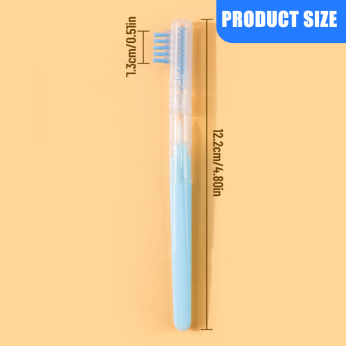 6Pieces Triple Function Eyelashes Grooming Tools Compact-Gold 2