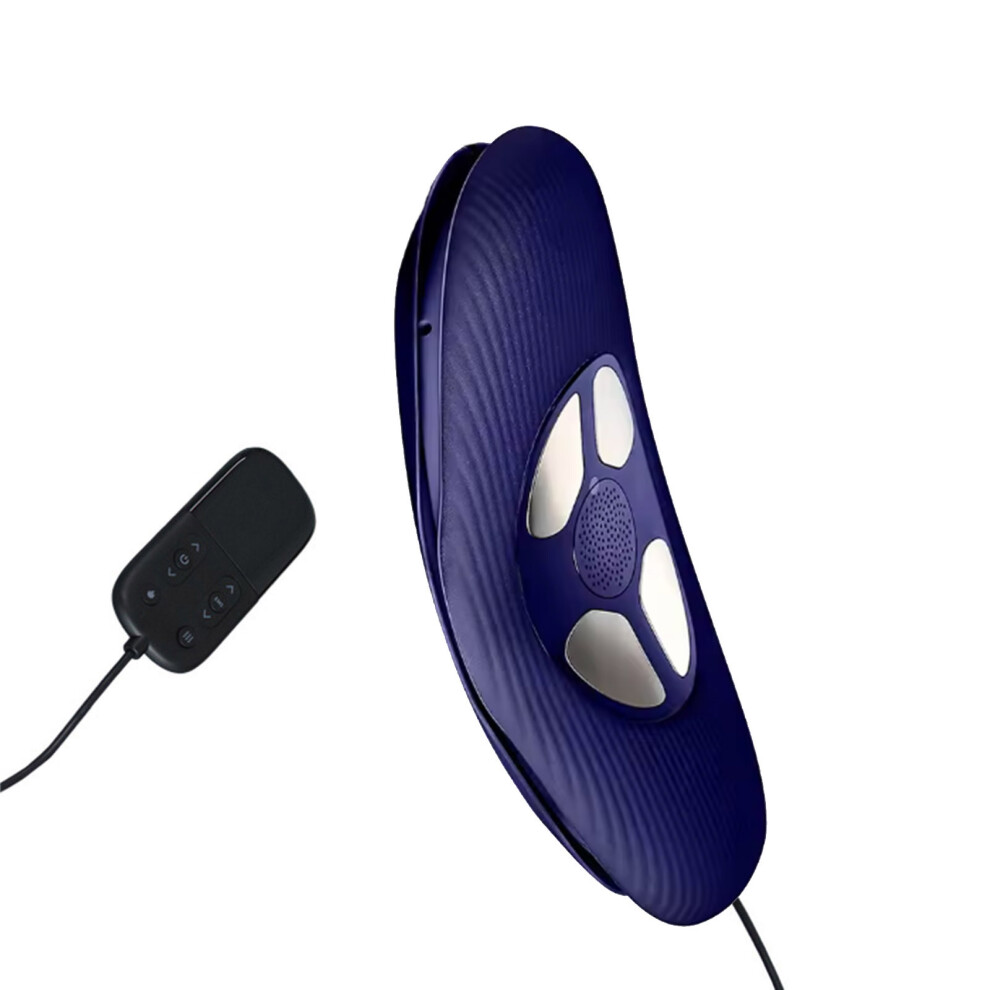Dark/Blue Lumbar Massagers Lower Back Pains Relief Device With