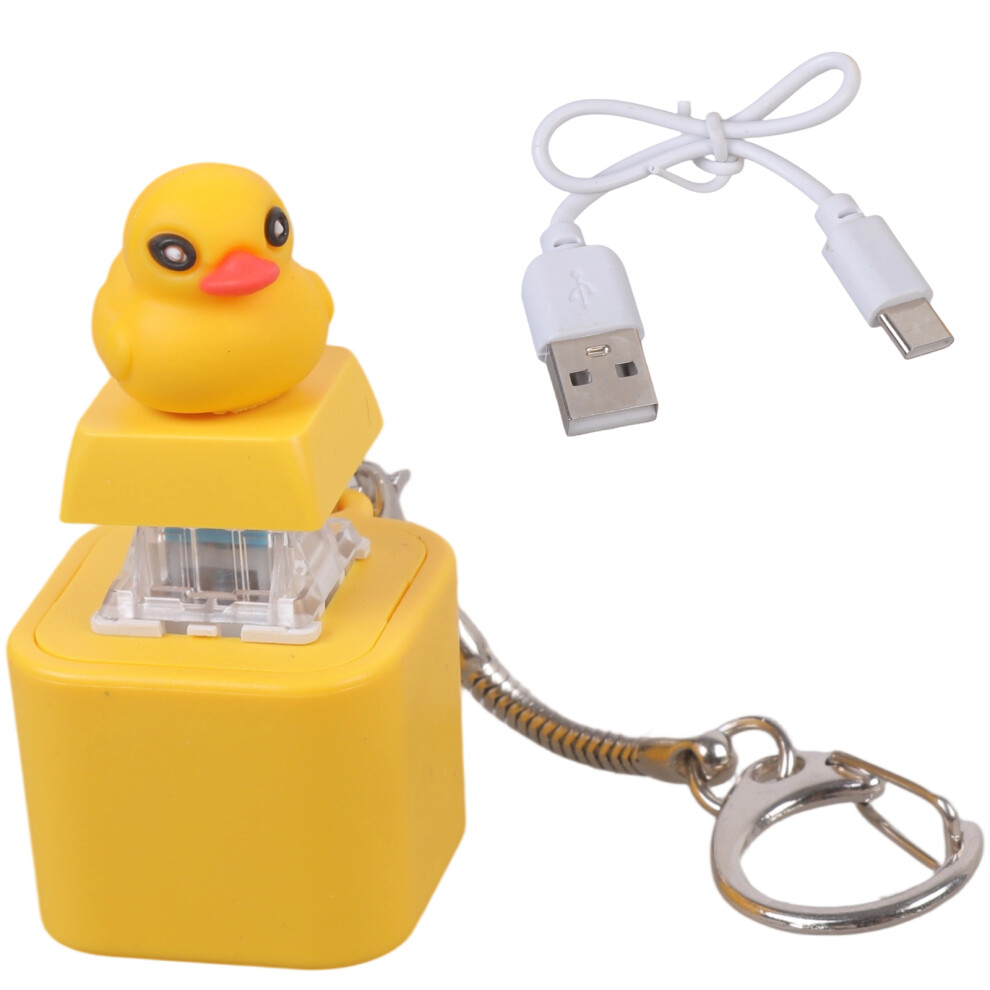 Rechargeable Duck Shape Keyboards Switches Tester Keychains 7709000198221