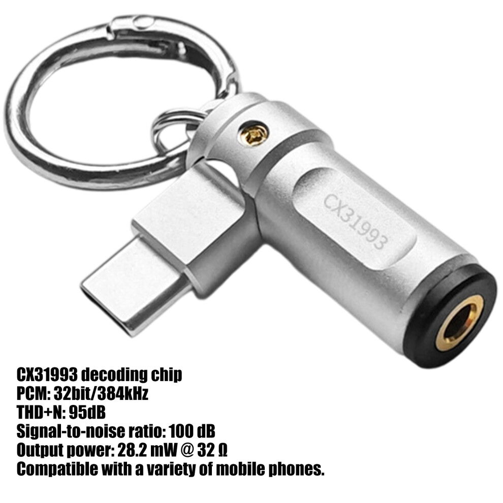 Universal 3.5Mm To Usb C Adapter Converter Alloy Cores Wide-B 7709000197675