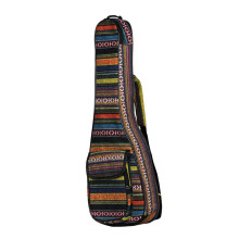 Ukulele Bag Padded Backpack Rainbow Design Ethnic Style Portable For Ukulele And Accessories