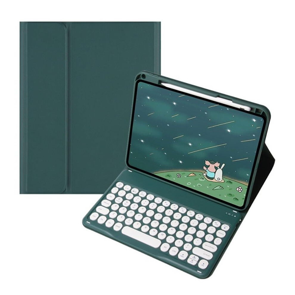 Detachable Normal/Touch Keyboard Leather Flip Case For Huawei Matepad Pro 11Inch 2024 Dark Green 9323874420424