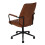 Living And Home Swivel & Height Adjustable Office Chair with High Back, Brown 3