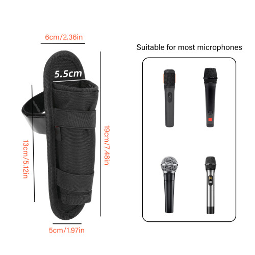 Conception de microphone de scène pliable en nylon léger 1
