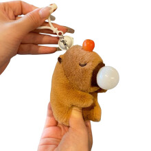 Ergonomischer Capybara-Plüsch-Schlüsselanhänger, leicht-style1