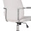 Living And Home Swivel & Height Adjustable Office Chair with High Back, White 5