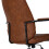 Living And Home Swivel & Height Adjustable Office Chair with High Back, Brown 5