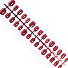 Cats Eye Press On Nail Stick On Nail Reds Fake Nail-M275