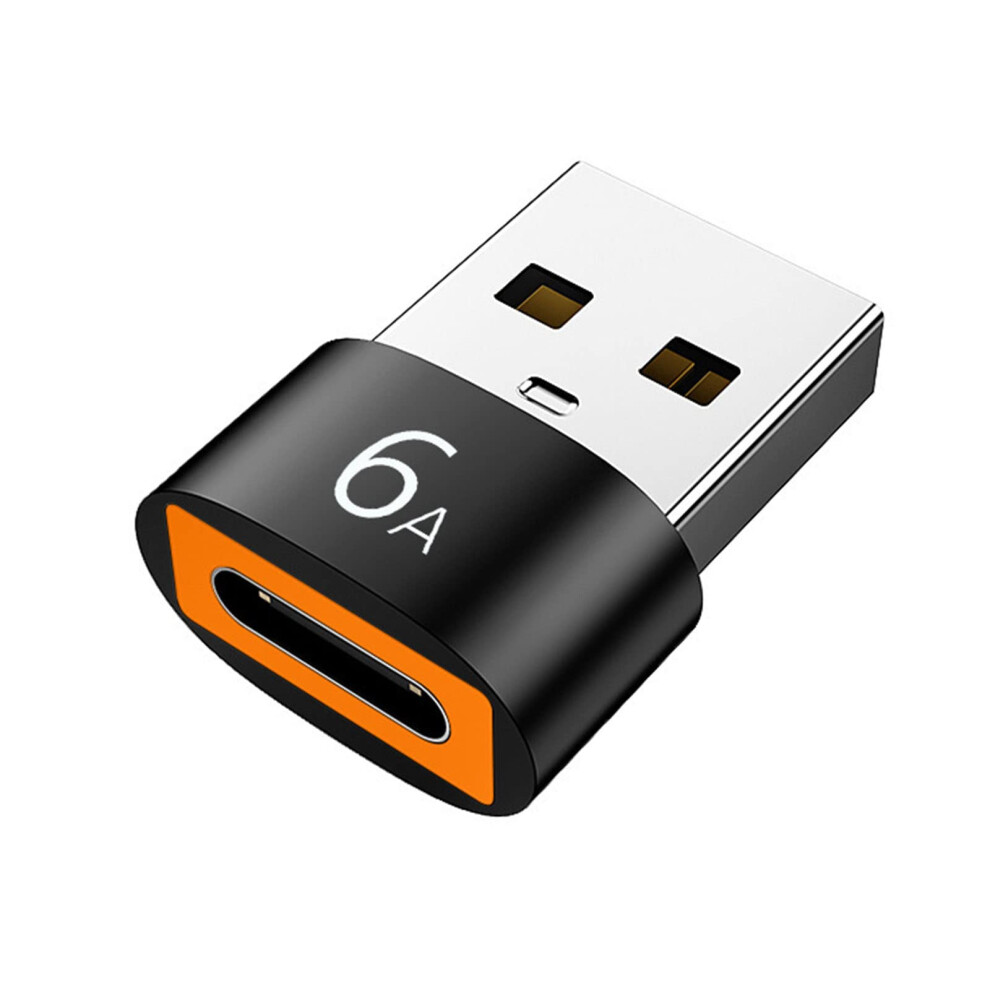 6A Typec To Usb3.0 Otg Adapter Usb Female To Usb Male Connector For Smartphone Laptop Powerbank Black 9323874420639