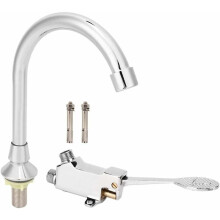 Touchless Foot Control Faucet, Copper Pedal Tap with ABS for Hygienic Operation, Electrolytic Surface for Aesthetic Appeal in Commercial and Residenti