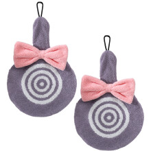 Prosop decorativ de mână, prosoape drăguțe cu animale Kawaii, cu design cu buclă de agățat, pentru birou, bucătărie, dormitor, baie, living,
