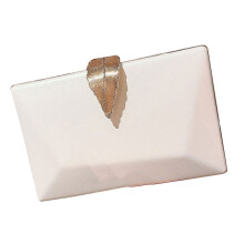 Leichte Umhängetasche aus PU-Leder, Abendtasche, die Ihren-Weiß