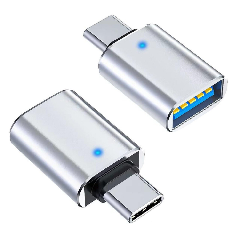 Usb C Male To Female Adapter Usbc Otg For Fast Data Transfer And Charging On Laptops And Tablets Silver 9323874420752