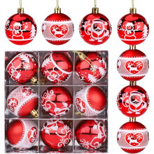 Ornamente festive suspendate, decorațiuni de Crăciun rezistente la spargere pentru sezonul de sărbători (finisaj rafinat cu sclipici, plastic