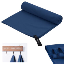 Schnelltrocknendes, super saugfähiges Mikrofaser-Reisehandtuch, kompakt und leicht, ideal zum Schwimmen, Fitness und Strand, antibakteriell, 80 x 40