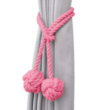 Dekorative Kordelhalter mit Knotenkugel, Boho-Wohndekoration mit handgefertigten Gardinenschnüren, für einfache Handhabung und vielseitige