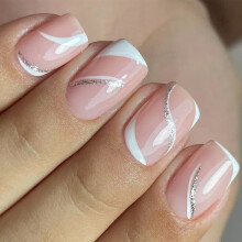 Vierkante nepnagelpers op nagel Kunstnagel Acryl valse nagelstok