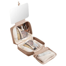 Toilettas Reistas met ophanghaak, waterbestendige make-up-Beige