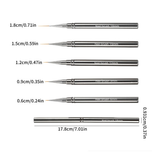5-delige nagelkunstborstels Professionele 2