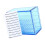 Acryl 5 Layer Clear Wimper Opbergdoos, Make Display-Blauw 1