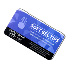 550x vorgeformte Acryl-Nagelspitzen, lange Spitzen mit- Stil2