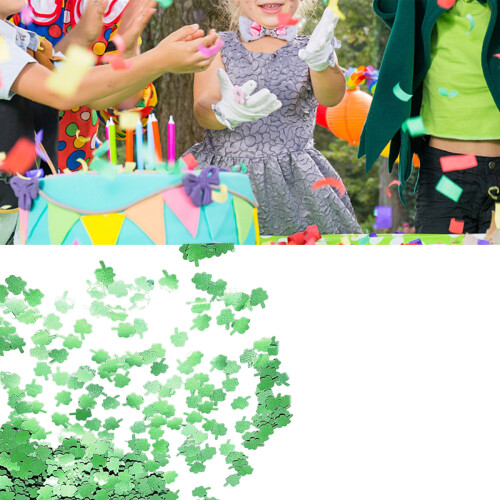 Κομφετί για πάρτι Lucky Irish Clover, υψηλής ποιότητας υλικό PET, ποικιλία περιστάσεων, 1
