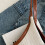 Damen-Tasche mit Henkel, einfache Handtasche, passende-Schwarz 7