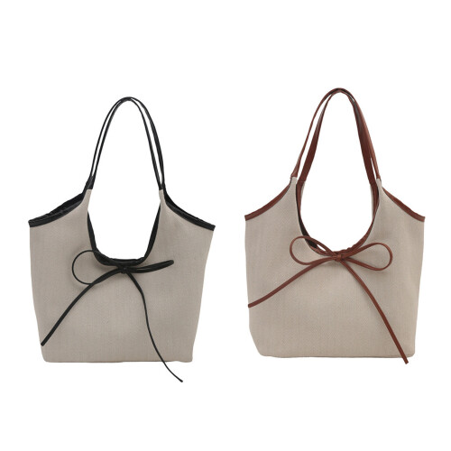 Damen-Tasche mit Henkel, einfache Handtasche, passende-Schwarz 1