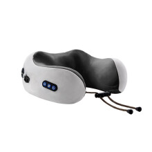 Nekmassagehulpmiddel, diepe weefselkneedmassagekussen voor-grijs
