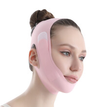 V-vorm contourend gezichtsmasker-Roze Verbeterde koude versie